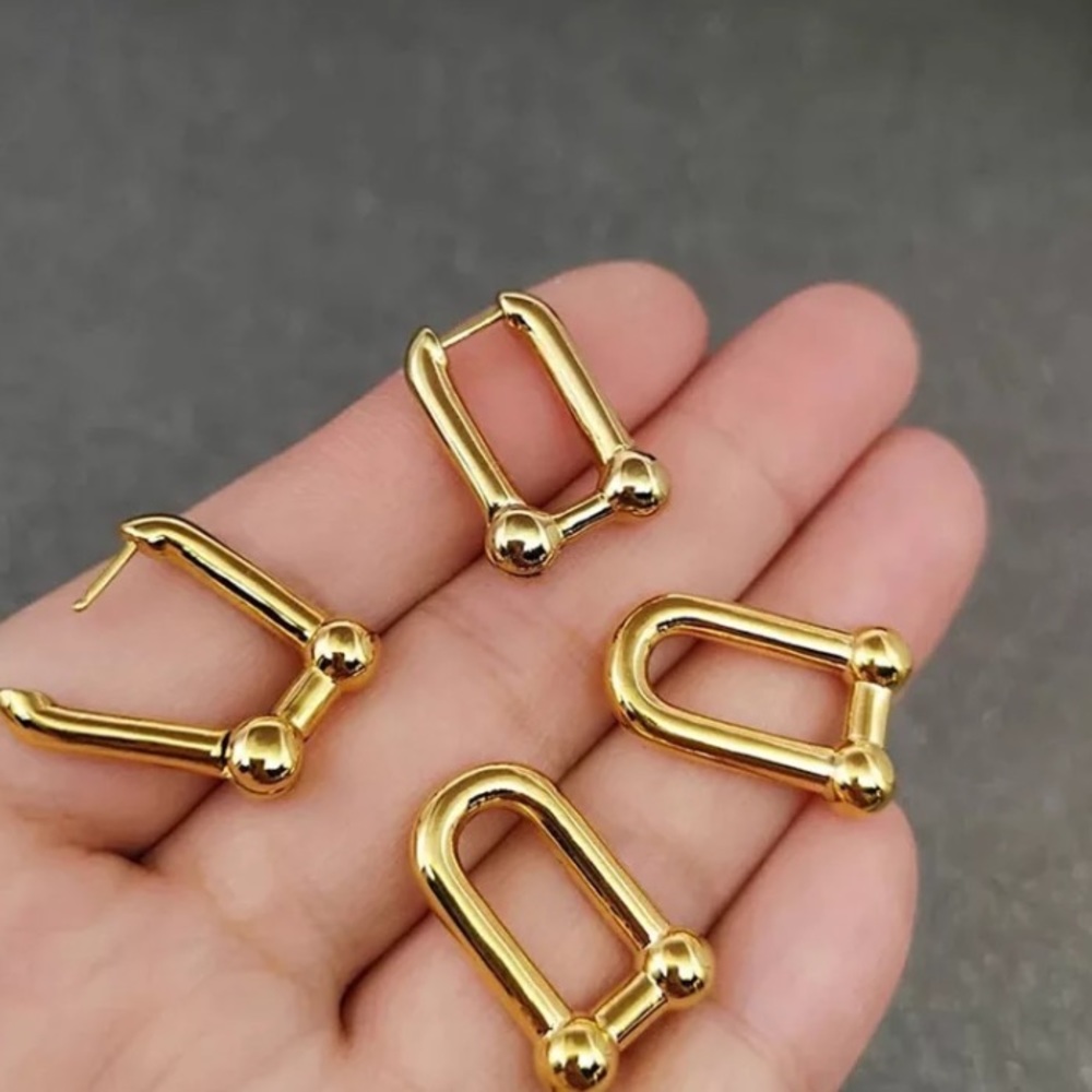 💫Insta chain link earrings - Picture 4 of 7